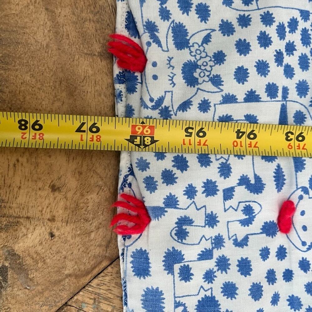 Handmade Reversible Bedspread 86 x 96 Colorful Animal Print - Picture 4 of 7
